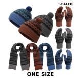 12 Pcs Winter Beanie Hat Scarf Gloves Set