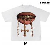 Women's Lip Graphic Oversized Tee Crew Neck Short