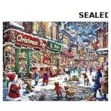 Christmas Village Street Scene Jigsaw Puzzle