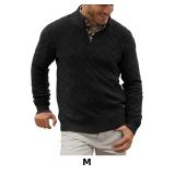 Runcati Mens Quarter Zip Pullover Sweater
