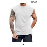 Runcati Mens Workout Tank Top Sleeveless Shirt