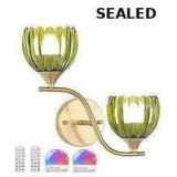 Battery Operated Wall Sconce, 2-Lights Vinatge