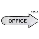 SEALED- Right Arrow Office Statement Plaque Sign