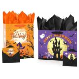 YQUWWN 2 PCS Large Halloween Gift Bags x2