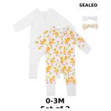 Satol Baby Girl Clothes, One-Piece Zip Front