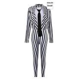 SATINIOR Halloween Women's Black White Set