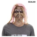 STYLER Latex Old Witch Mask with Scarf and Hair Ha