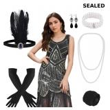 FEPITO 1920s Flapper Dresses for Women