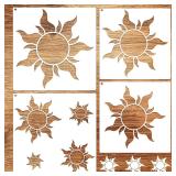 14inch Large Sun Stencil for Painting on Wood