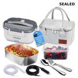 FORABEST Heated Lunch Box - 80W Electric Lunch Box