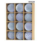 3.15inch Dusty Blue Velvet Christmas Ornaments