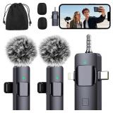 PQRQP 3-in-1 Wireless Lavalier Microphone