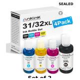 Ankink 31 32XL Ink Bottle Set Refill Replacement