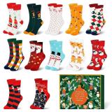 12 Days Countdown Calendar Christmas Socks Sets