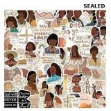 100PCS Black Girl Christian Stickers