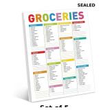 Grocery List Magnet Pad for Fridge, Shopping List