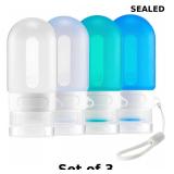 yahaa Silicone Clear Travel Bottles for Toiletries