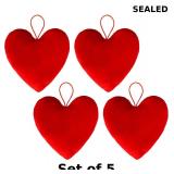 Valentines Day Decorations Valentines Red Heart x5