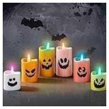 WDS Halloween Decor Flameless Candles