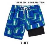 Boys Swim Trunks Compression Liner Swim Shorts