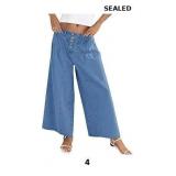 Cicy Bell Womens Wide Leg Jeans