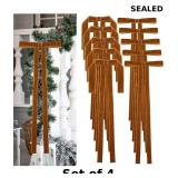 10PCS Khaki Velvet Bows x4