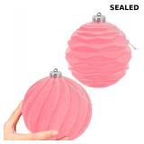Artmag 2 PCS Large Velvet Christmas Balls Ornament