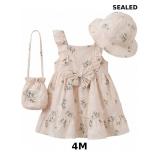 Summer Floral Baby Girl Dress 6M-3T, 100% Cotton