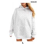 Fisoew Womens Hoodies Oversized Floral Sweatshirts
