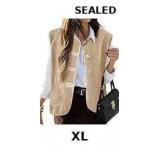 Tanakneo Womens Fuzzy Fleece Vest Sleeveless