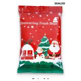 3 Gallon Christmas Gold Trash Bags