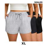 3 Pcs Women's Plus Size Sweat Shorts