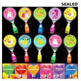 28 Pack Valentines Cards for Kids with LED Finger