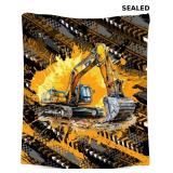Mercuryelf Kids Blanket for Boys Excavator Blanket