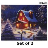SOFFEE DESIGN 12'' x 16'' LED Christmas Canvas