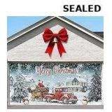Brightown Christmas Garage Door Cover 6 x 13 ft De