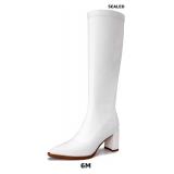 Womens Knee High Boots Block Heel