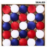 Sea Team 25-Pack Flocked Velvet Christmas decor