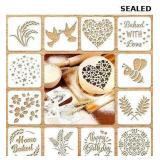 16 Pieces Stencil for Bread Artisan Bread Stencils