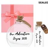 2 Pcs Honeymoon Sand Keepsake Jar -Our Adventure