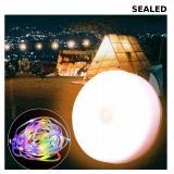 Solar Camping String Lights, 32.8Ft 160 LED String