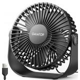 Gaiatop USB Desk Fan, 3 Speeds Strong Airflow