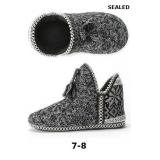 Women's Cozy Knit Slipper Boots