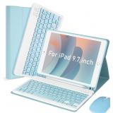 LAMA iPad 9.7' Case with Keyboard and Mouse