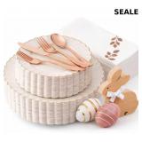 By Madee HEAVYWEIGHT 175Pc  Plates and Napkins