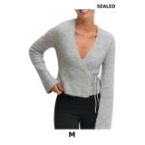 Mxiqqpltky Wrap Knit Tops for Women Y2k