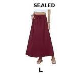 NILOUFO Women's Flowy High Waist A-Line Maxi Skirt