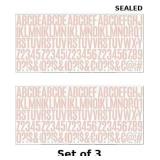 2' Vinyl Letter Stickers, x3