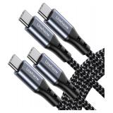 2 Pack USB C to USB C Cable 60W 3.3 6.6f