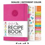 GoGirl Recipe Book ï¿½ Blank Cookbook to Write in x3